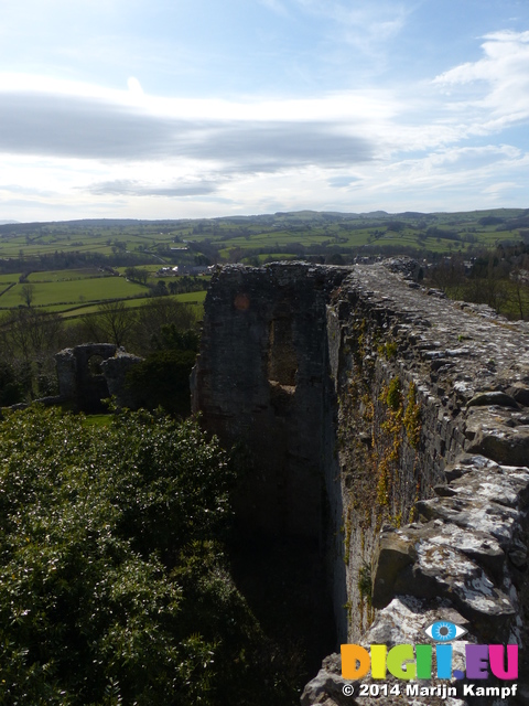 FZ003698 Denbigh Castle old wall